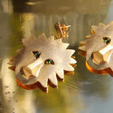 Boucles d'oreilles Jungle Lion